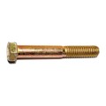 Midwest Fastener Grade 8, 7/16"-14 Hex Head Cap Screw, Zinc Yellow Steel, 3 in L, 25 PK 00715